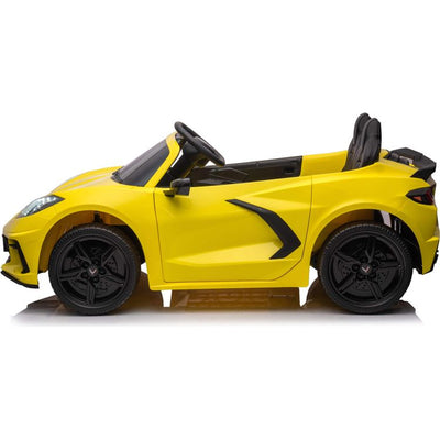 Freddo Outdoor 24V Chevrolet Corvette C8 2 Seater Ride on - Yellow