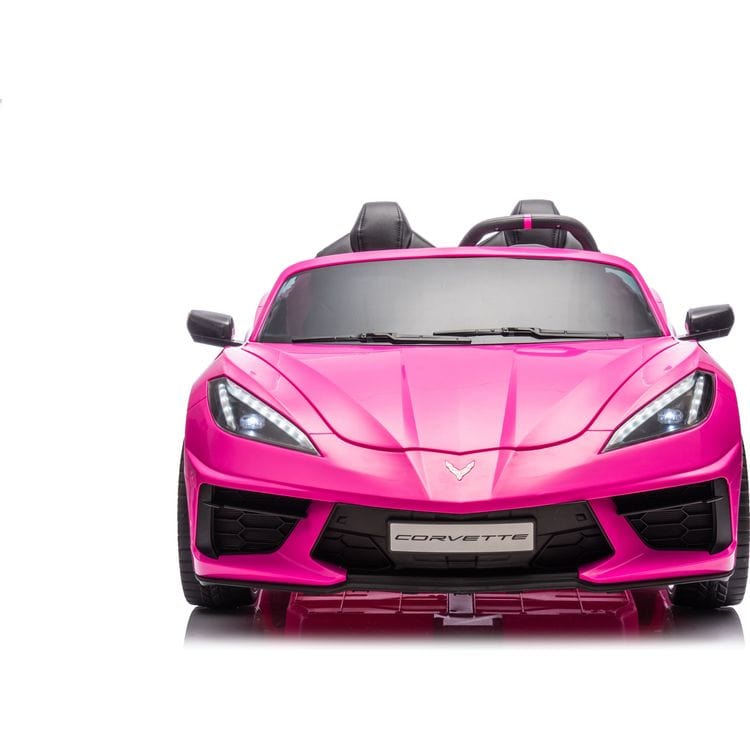 Freddo Outdoor 24V Corvette C8 2-Seater Ride On Car - Pink