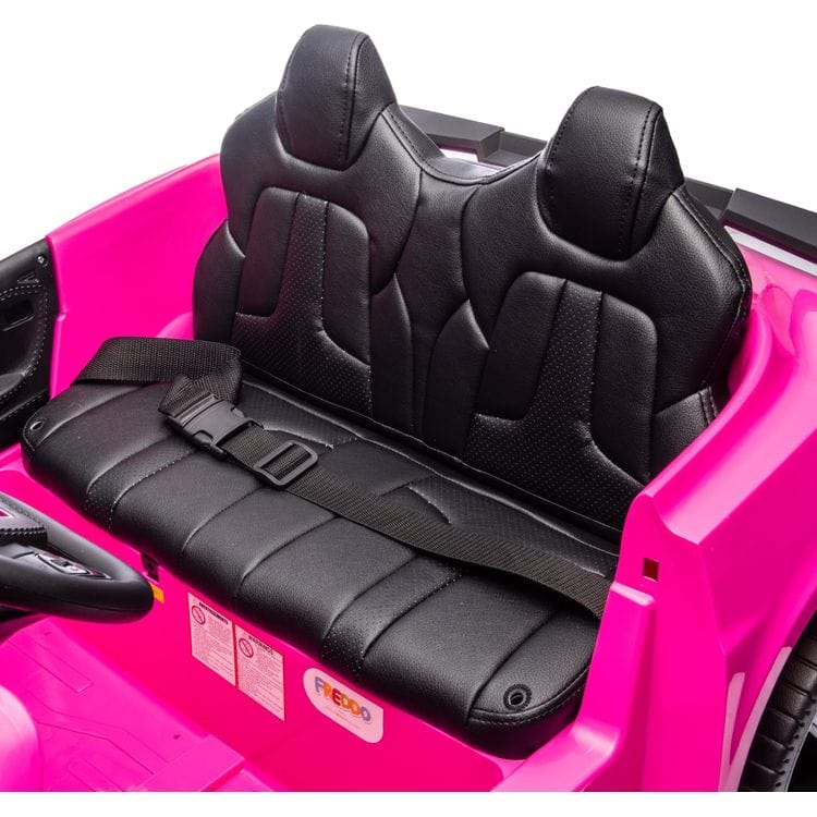 Freddo Outdoor 24V Corvette C8 2-Seater Ride On Car - Pink