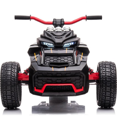 Freddo Outdoor 24V Freddo Spider 3-Wheel Motorcycle 2-Seater Ride On - Black