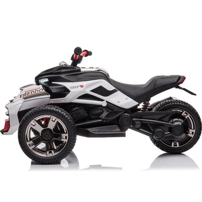 Freddo Outdoor 24V Freddo Spider 3-Wheel Motorcycle 2-Seater Ride On - White