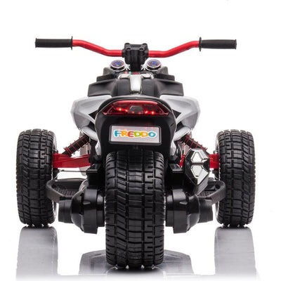 Freddo Outdoor 24V Freddo Spider 3-Wheel Motorcycle 2-Seater Ride On - White