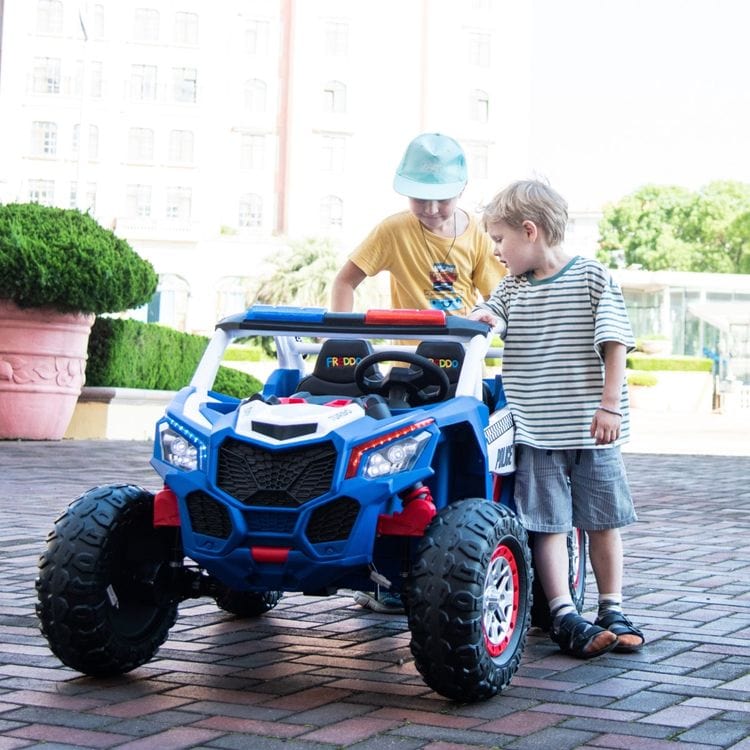 Freddo Outdoor 24V Freddo Toys Police UTV 2 Seater Ride On - Blue