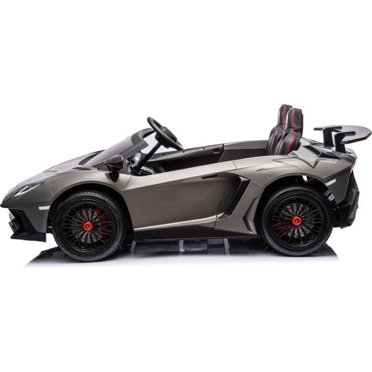 Freddo Outdoor 24V Lamborghini Aventador 2 Seater Ride on Car for Kids - Grey