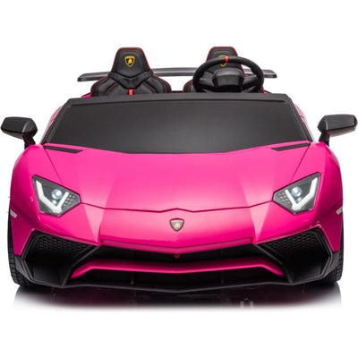 Freddo Outdoor 24V Lamborghini Aventador 2 Seater Ride on Car for Kids - Pink