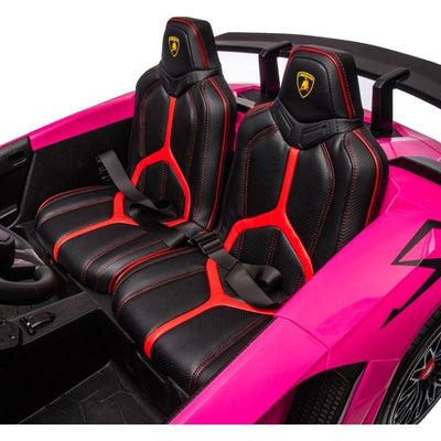 Freddo Outdoor 24V Lamborghini Aventador 2 Seater Ride on Car for Kids - Pink