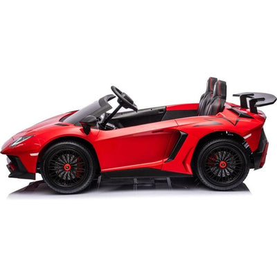 Freddo Outdoor 24V Lamborghini Aventador 2 Seater Ride on Car for Kids - Red