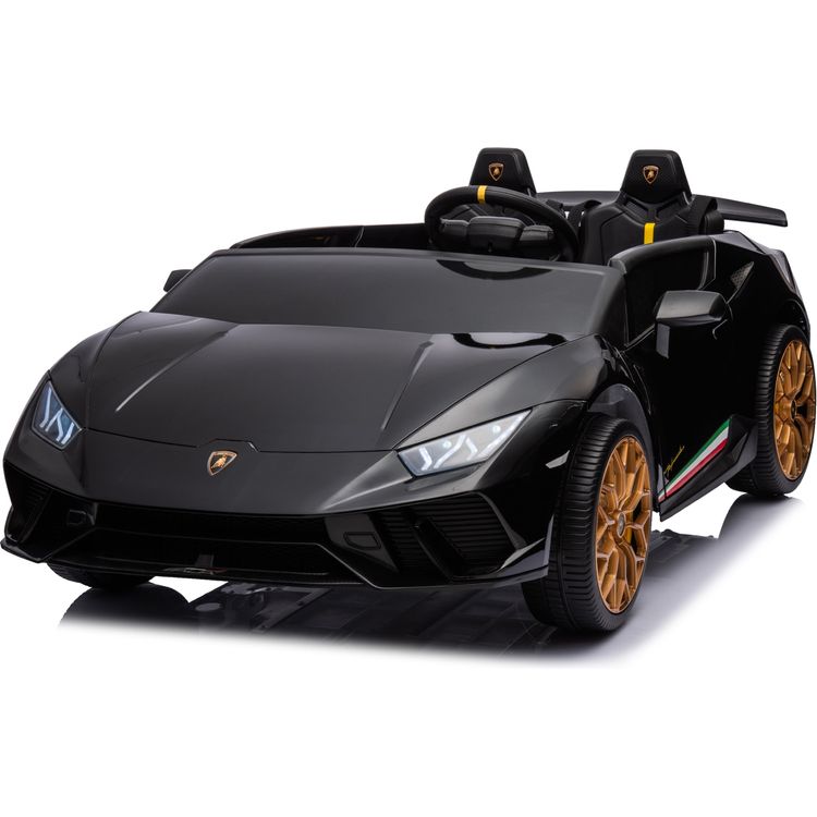 Freddo Outdoor 24V Lamborghini Huracan 2-Seater Electric Ride On - Black