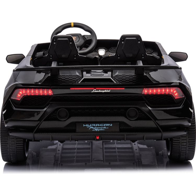 Freddo Outdoor 24V Lamborghini Huracan 2-Seater Electric Ride On - Black