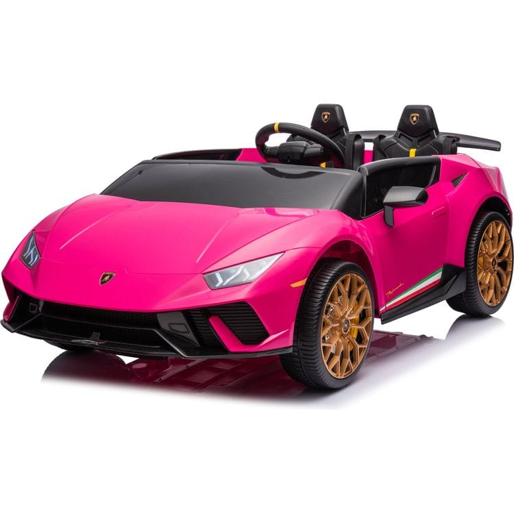 Freddo Outdoor 24V Lamborghini Huracan 2-Seater Electric Ride On - Pink