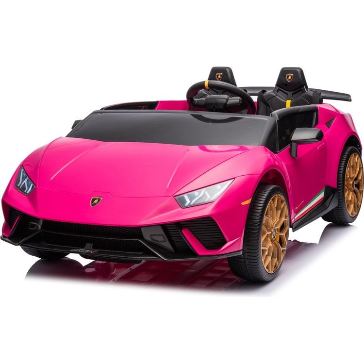 Freddo Outdoor 24V Lamborghini Huracan 2-Seater Electric Ride On - Pink