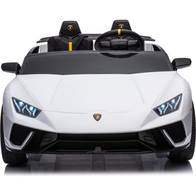 Freddo Outdoor 24V Lamborghini Huracan 2-Seater Electric Ride On - White