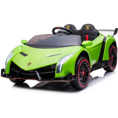 Freddo Outdoor 2x12V 4x4 Lamborghini Veneno 2 Seater Ride on - Green