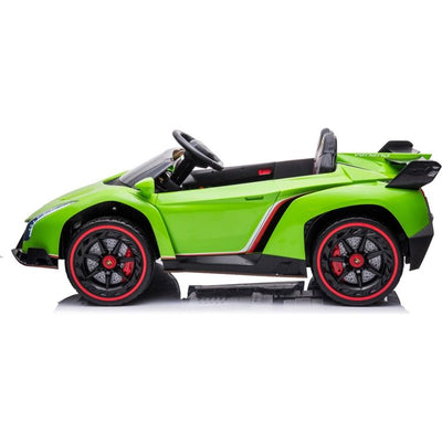 Freddo Outdoor 2x12V 4x4 Lamborghini Veneno 2 Seater Ride on - Green