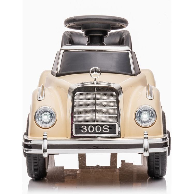 Freddo Outdoor 6V Mercedes Benz 300S 1-Seater Mini Ride On Car - Beige