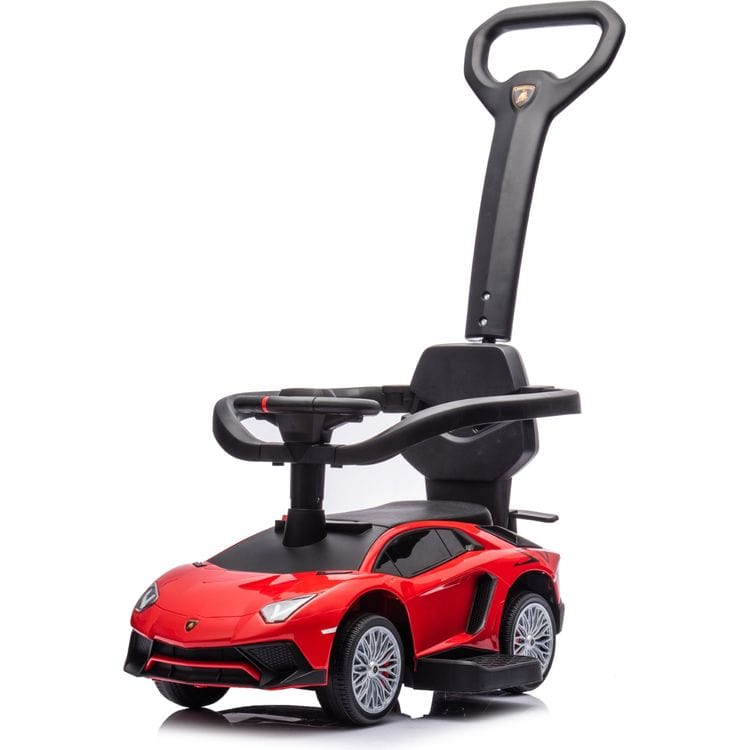 Freddo Outdoor Lamborghini 3-in-1 Push Ride On Toy Car - Red