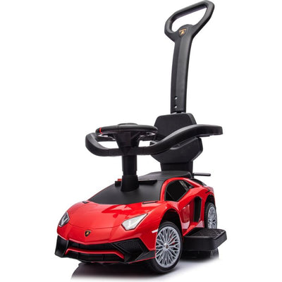 Freddo Outdoor Lamborghini 3-in-1 Push Ride On Toy Car - Red