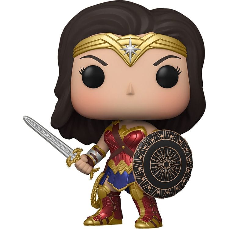 Funko World of Funko POP Heroes: Wonder Woman Figure with Shield - Diecast