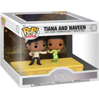 Funko World of Funko POP Moment: D100 - Tiana & Naveen Figures