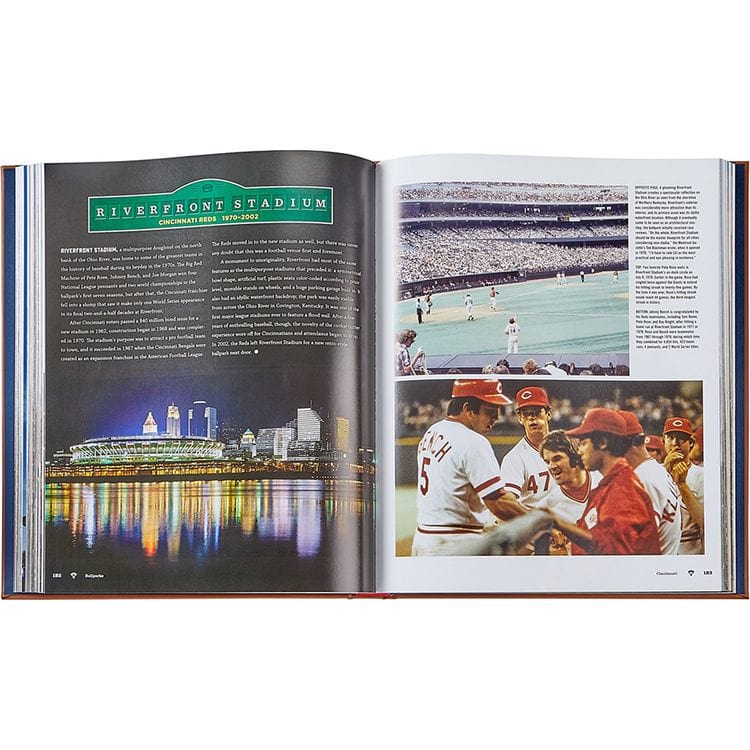 Graphic Image Books "Ballparks Past and Present" Book in Tan Bonded Leather