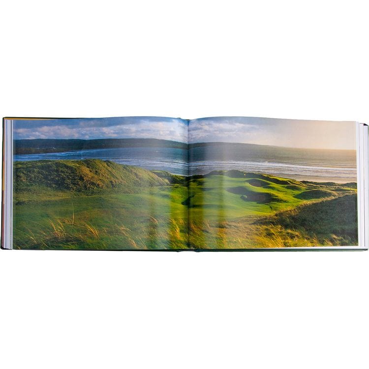 Graphic Image Books "Golf Courses: Fairways of the World" Book in Green Bonded Leather