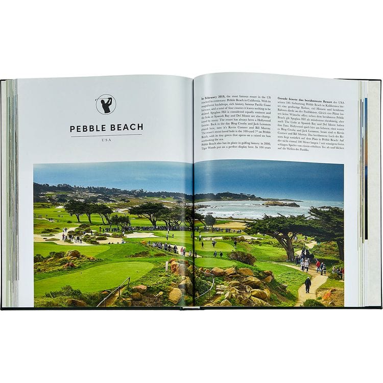 Graphic Image Books "Golf: The Ultimate Book" in Green Bonded Leather