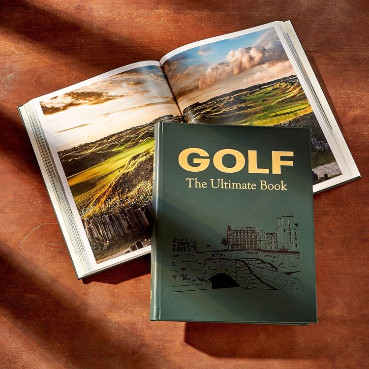 Graphic Image Books "Golf: The Ultimate Book" in Green Bonded Leather