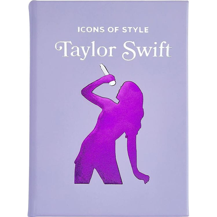 Graphic Image Books "Icons of Style: Taylor Swift" Book in Lilac Bonded Leather