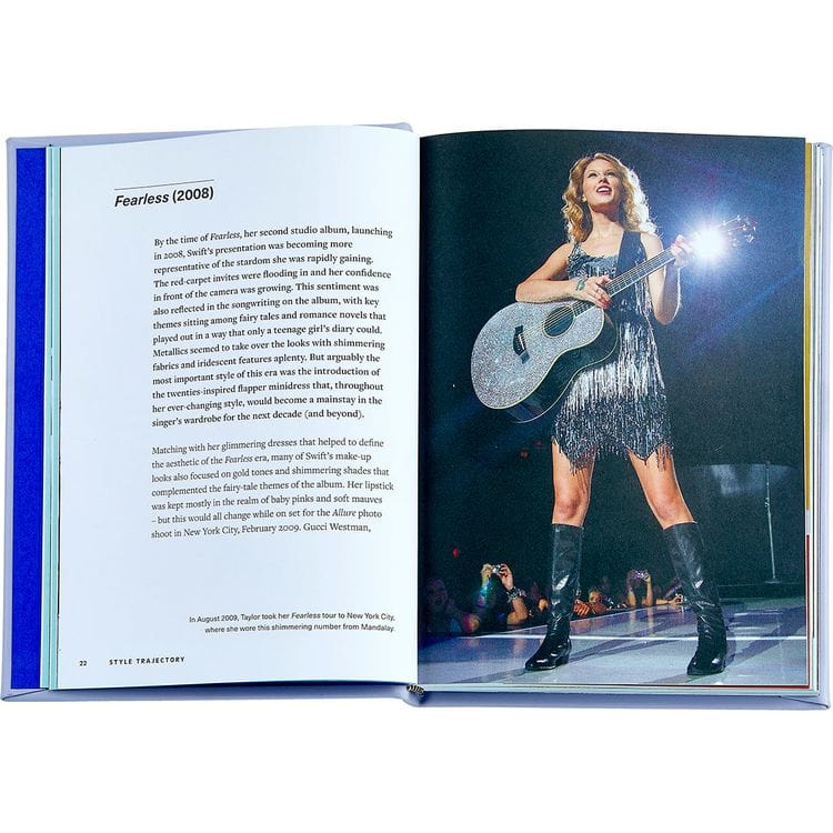 Graphic Image Books "Icons of Style: Taylor Swift" Book in Lilac Bonded Leather