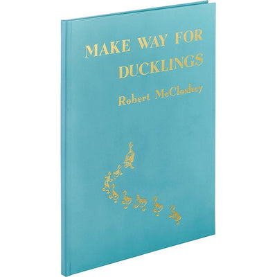 Graphic Image Books "Make Way For Ducklings" Book in Teal Blue Italian Leather