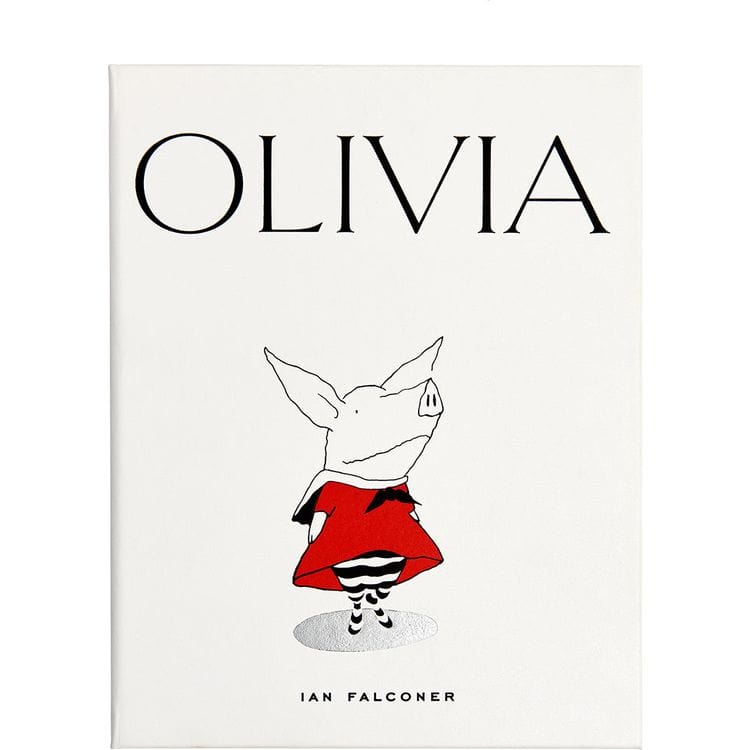 Graphic Image Books "Olivia" Book in White Bonded Leather