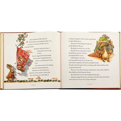 Graphic Image Books "The Classic Tale of Peter Rabbit" Book in Tan Bonded Leather