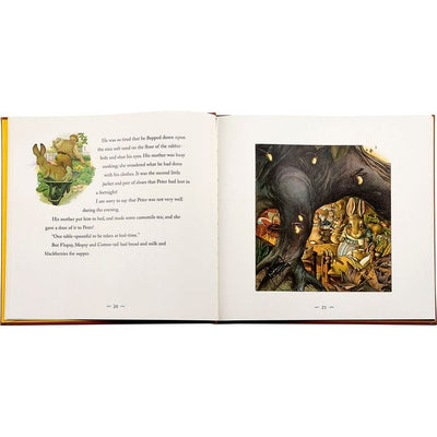 Graphic Image Books "The Classic Tale of Peter Rabbit" Book in Tan Bonded Leather