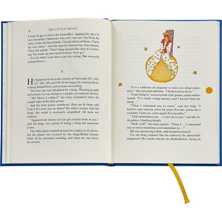 Graphic Image Books "The Little Prince" Book in Blue Bonded Leather