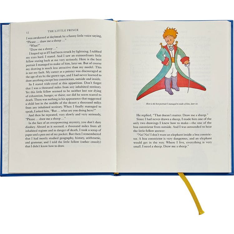 Graphic Image Books "The Little Prince" Book in Blue Bonded Leather