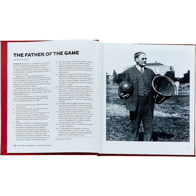 Graphic Image Books "The Story of Basketball in 100 Photographs" Leather-Bound Book by Sports Illustrated