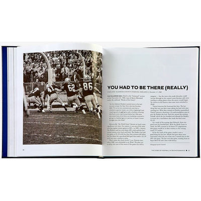 Graphic Image Books "The Story of Football in 100 Photographs" Book by Sports Illustrated - Navy