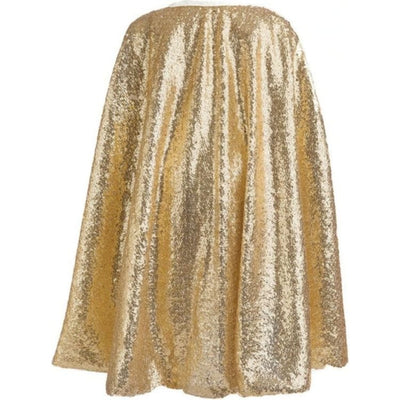Great Pretenders Dress up Gracious Gold Sequins Cape, Size 5-6
