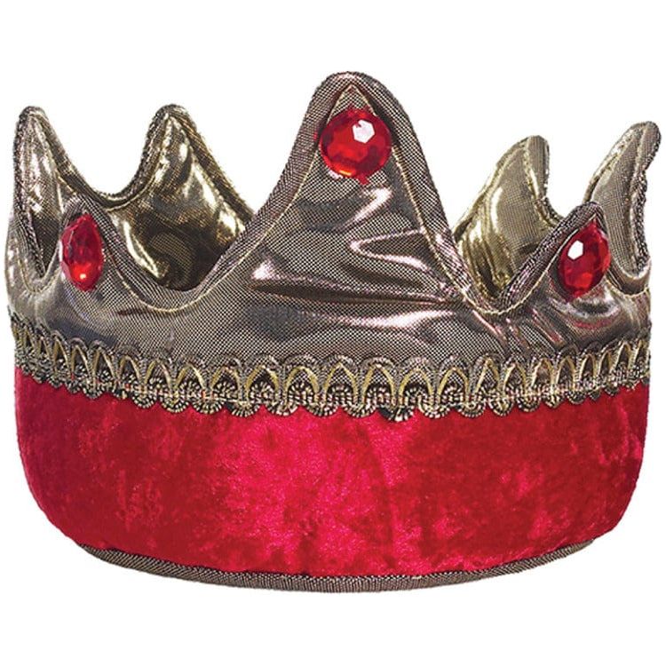 Great Pretenders Dress up King Crown- Gold & Red