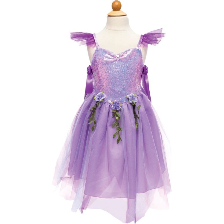 Great Pretenders Dress up Lilac Sequins Forest Fairy Tunic- Size 5-6 Years
