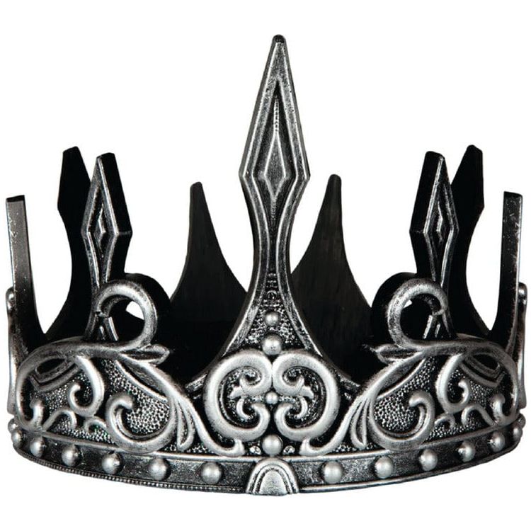 Great Pretenders Dress up Medieval Crown, Silver/Black
