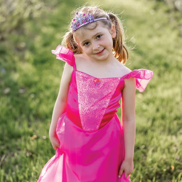 Great Pretenders Dress up Party Princess Dress, Hot Pink, Size 5-6
