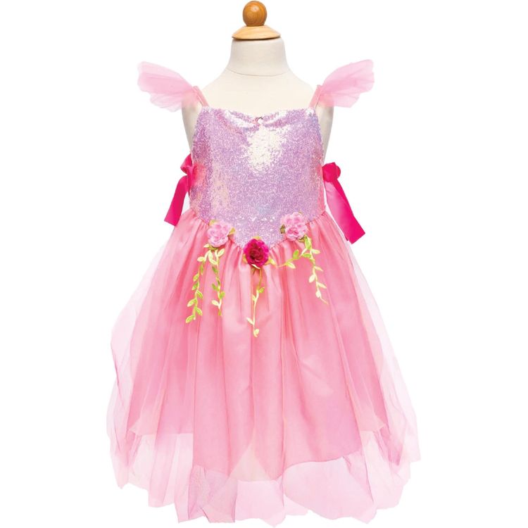 Great Pretenders Dress up Pink Sequins Forest Fairy Tunic- Size 5-6 Years
