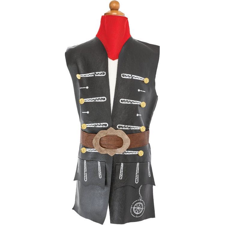 Great Pretenders Dress up Skully Pirate Vest, Belt & Scarf- Size 7-8 Years