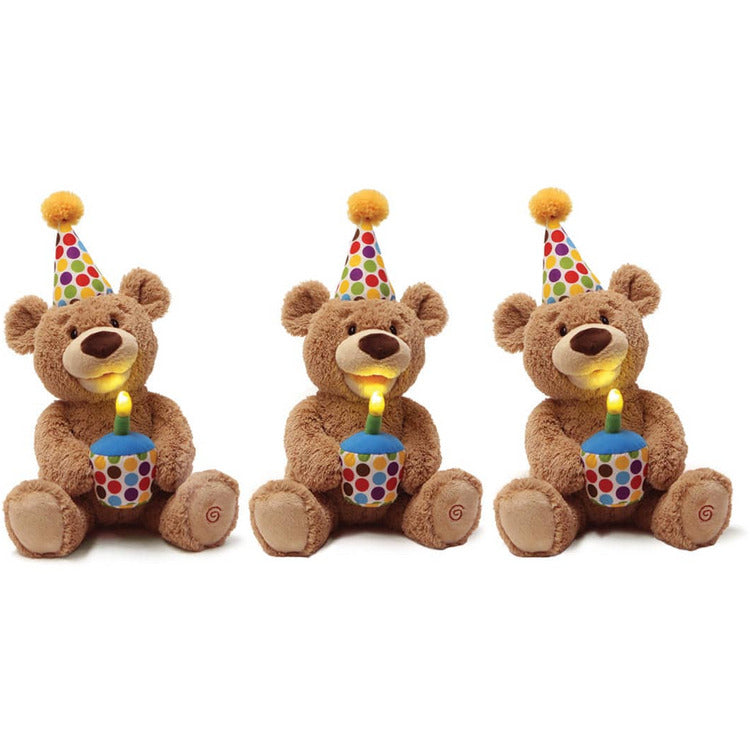 Gund Plush GUND Happy Birthday Teddy Bear Animated 10” Plush