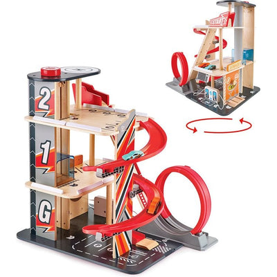 Hape Preschool Gearhead Stunt Garage