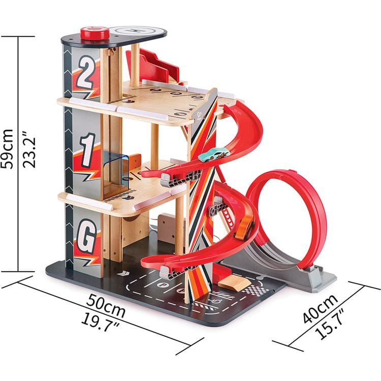 Hape Preschool Gearhead Stunt Garage