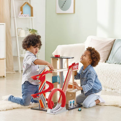 Hape Preschool Gearhead Stunt Garage