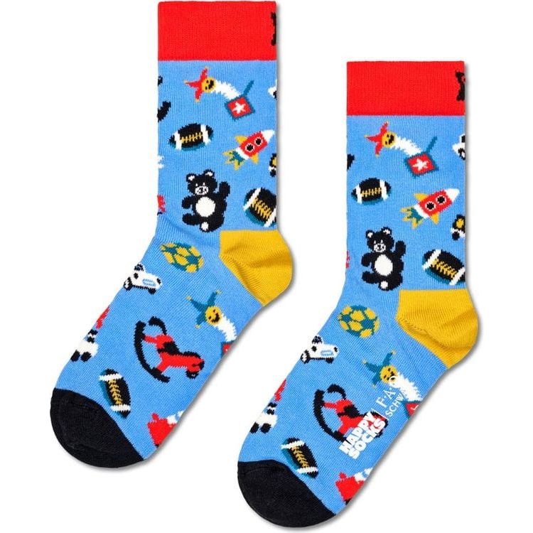 Happy Socks Souvenirs Kids 3-Pack Rockets & Toys Socks Gift Set - Size 7-9 Years