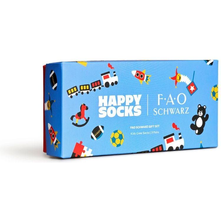 Happy Socks Souvenirs Kids 3-Pack Rockets & Toys Socks Gift Set - Size 7-9 Years
